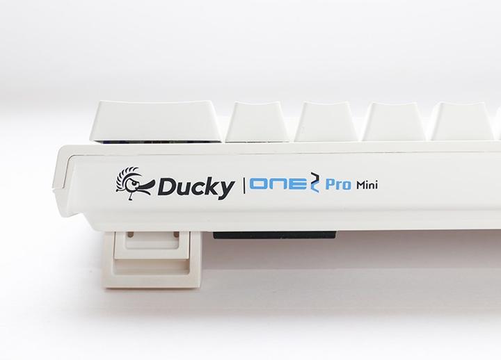Actual product image Ducky One 2 Pro Mini White Edition Gaming Keyboard, RGB LED - Kailh Red (DE, Cable)