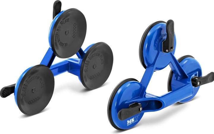 Produktbild MSW Saugheber Set Glassauger Vakuumsauger Glasheber 3 Saugköpfe 2 Stk. Je 120 Kg (120 kg)