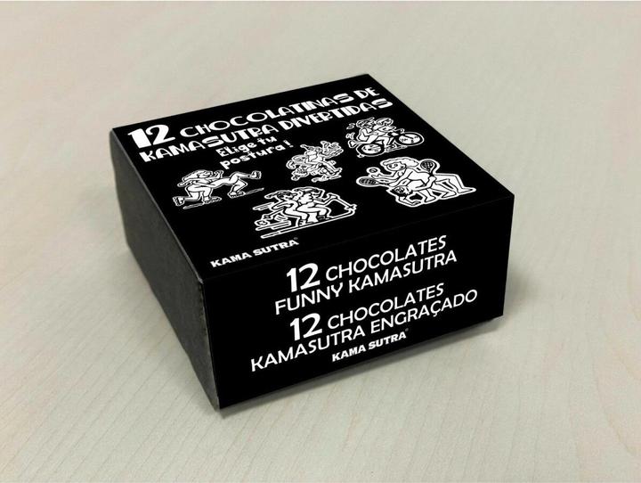 Actual product image Diablo Picante Box Of 12 Chocolates With Kamasutra Postures (Dice games)
