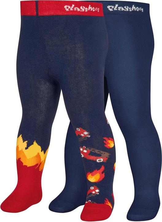 Image du produit Playshoes Collants bébé pompier set de 2 tailles 110/116 bleu marine (110/116)