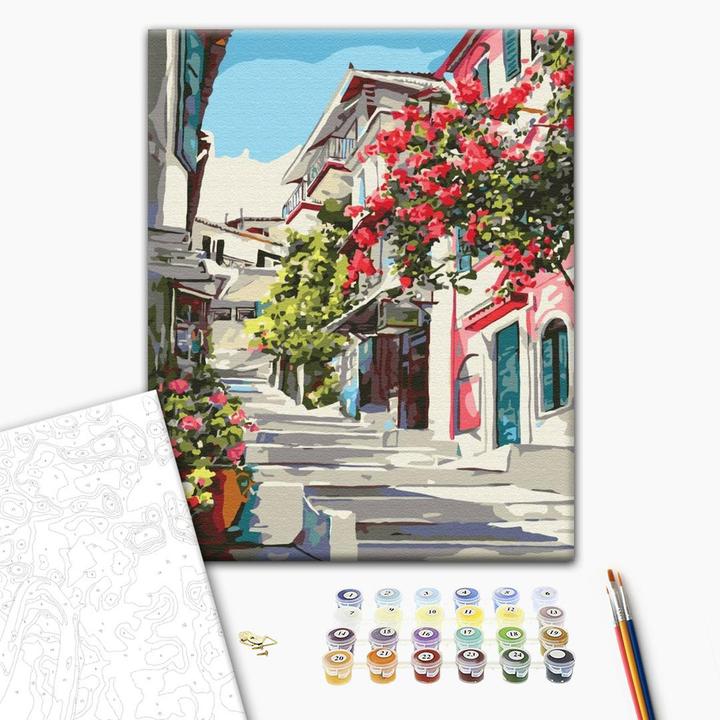 Actual product image Brushme PAINT BY NUMBERS, BRUSH, 40X50CM, GREECE, 1 PC.