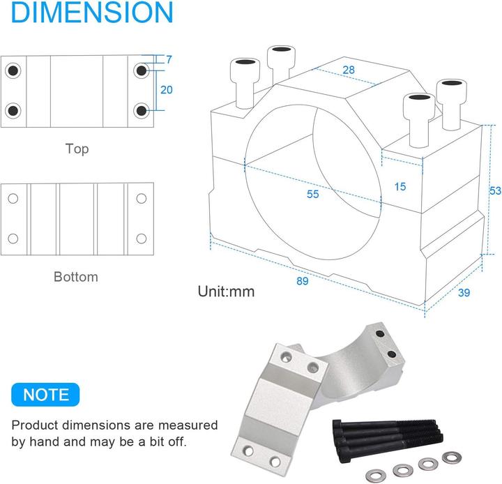 Actual product image CNC Spindelmotor Kit 600W ER16