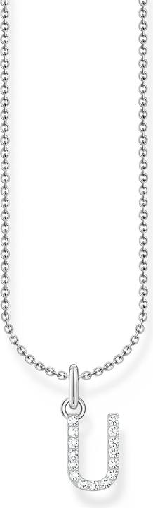 Produktbild Thomas Sabo Kette mit Buchstaben-Anhänger U Silber (925er Silber, 38 - 45 cm)