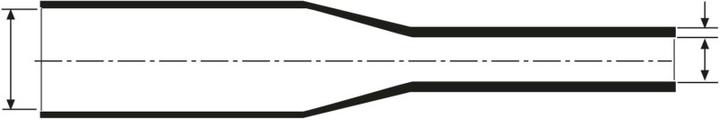 Produktbild HellermannTyton Schrumpfschlauch MA47 4:1 30mm schwarz (6 x)