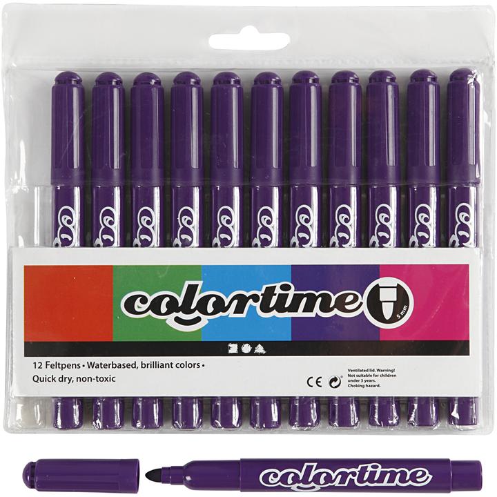 Creativ Company Pair of jumbo pins, 12pcs. (Lilacs, 5 mm, 12 x)