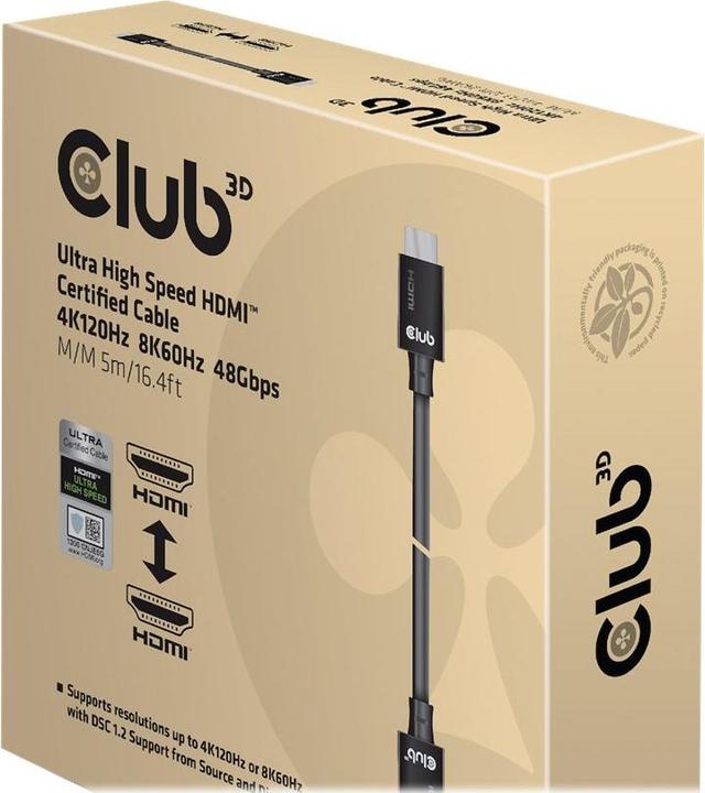 Immagine prodotto Club 3D HDMI (tipo A) - HDMI (tipo A) (5 m, HDMI)