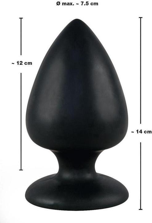Actual product image Black Velvets Butt Plug Extra