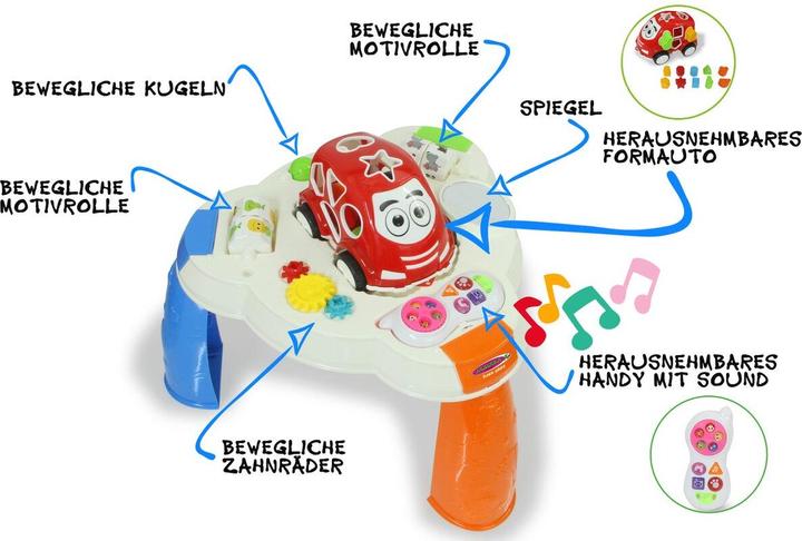 Produktbild Jamara Spieltisch mit Formauto und Handy