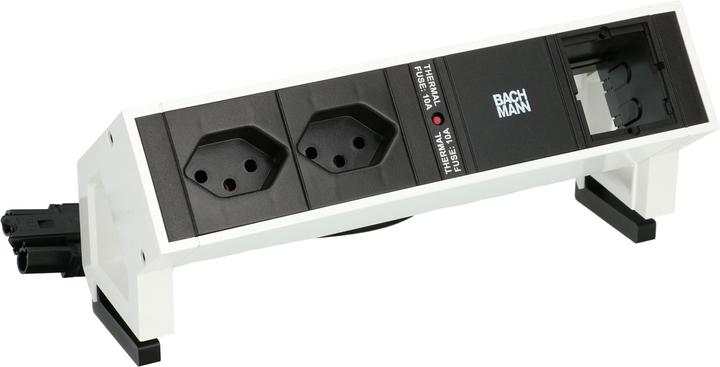 Produktbild Bachmann Steckdosenleiste DESK 2, 2xT13, 1xCustom, w (3 x, Typ 13, 0.20 m)