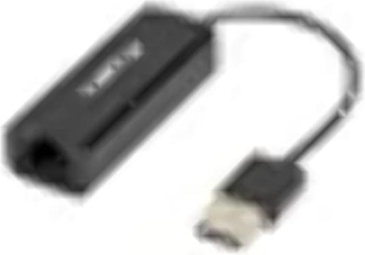 Lanberg NC-0100-01 Cable Interface / Gender Adapter USB-A RJ-45 Black (USB, RJ45 (1x))