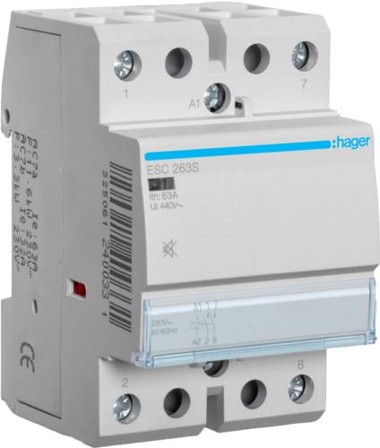 Immagine prodotto Hager Contattore senza ronzio63A 2S 230V ESC263S