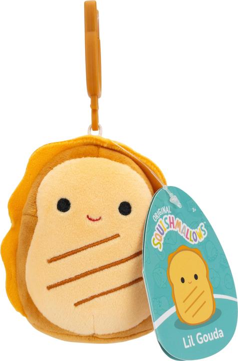 Squishmallows - 9 cm P22 Clip On - Lil Gouda Grilled Cheese