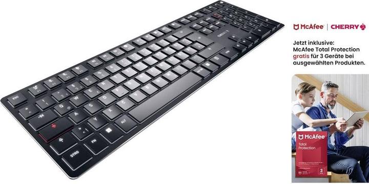 Produktbild CHERRY KW X ULP + McAfee 1Y 3 User (DE, Kabelgebunden, Kabellos)