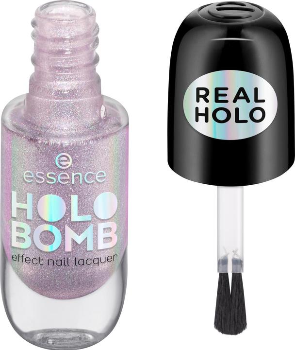 Produktbild essence Holo Bomb Effect Nail Lacquer 05 Holo Me Tight (Nude, Farblack)