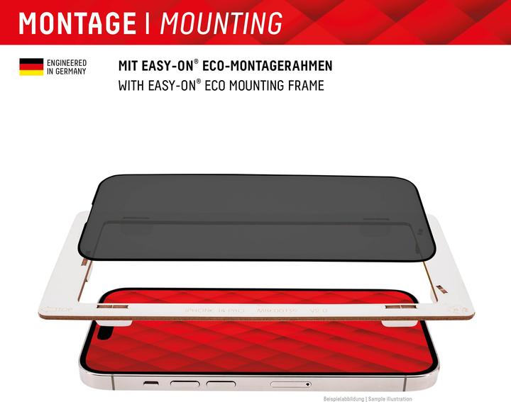 Actual product image Displex Real Glass, Privacy Full Cover Panzerglas (1 Piece, Samsung Galaxy S23+, Samsung Galaxy S22 5G)
