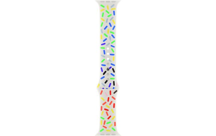 Apple Pride Edition Sport Band M/L (41 mm, Fluoroélastomère, Apple Watch Series 8, Apple Watch Series 9, Apple Watch Series 7)