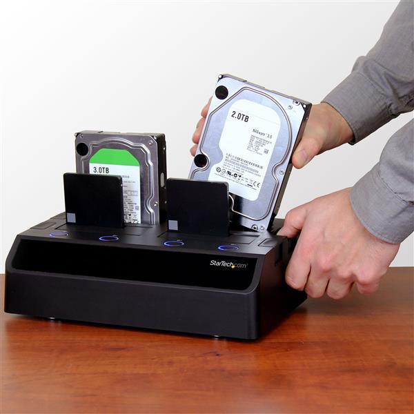 Produktbild StarTech 4 Bay eSATA USB 3.0 to SATA HDD Dock