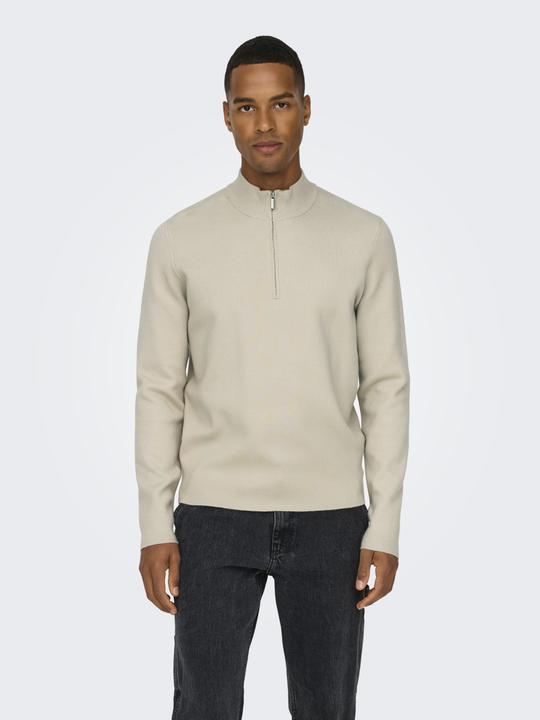 Actual product image Only & Sons Onscooper Reg 12 Half Zip High Neck Knit (XL)