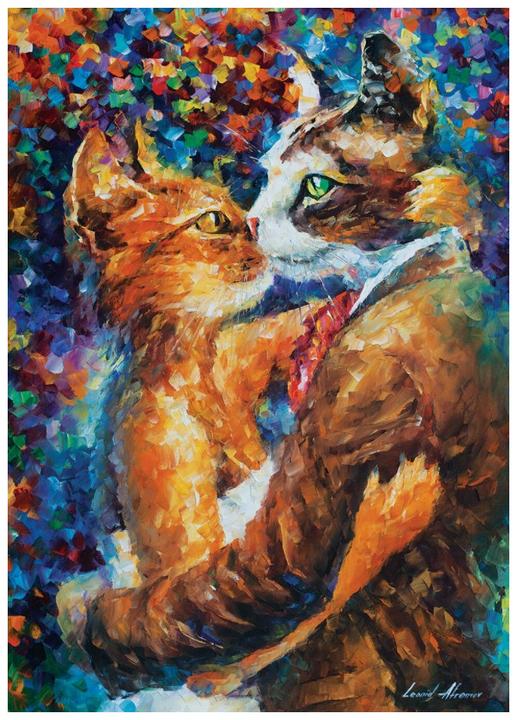 Actual product image Heidi Cheese Line Heidi 4226 Puzzle 1000 pcs. The dance of cats in love (1000 pieces)