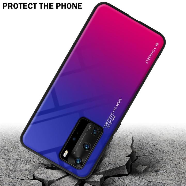 Productafbeelding Cadorabo TPU 2 kleuren glasdekking (Huawei P40 Pro+)