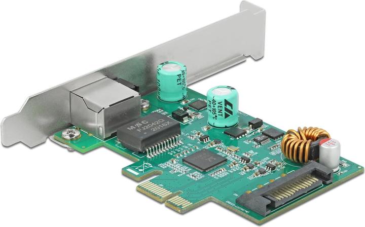Produktbild Delock PCI Express x1 Karte 1 x RJ45 2,5 Gigabit LAN PoE+ RTL8125 (Mini PCI Express)