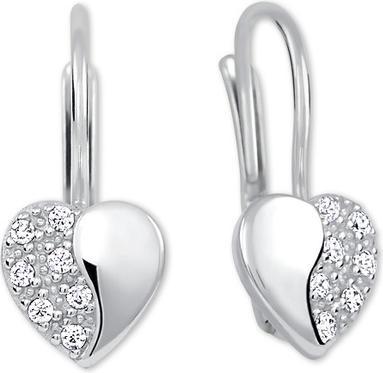 Actual product image Brilio Heart earrings with crystals 239 001 00880 07