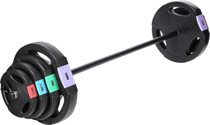 Actual product image HMS 3 dalių hantelių ir štangų rinkinys SGSP60 62kg