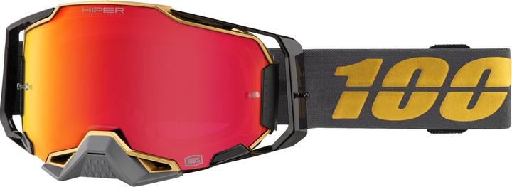 Actual product image 100% Armega HIPER Goggle Falcon 5 - Mirror Red (Yellow, Charcoal, Red)