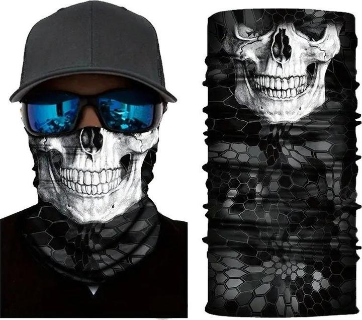 Produktbild Cbx Schlauchschal, Bandana für Erwachsene mit Motiv, für Halloween, Motorradfahren, etc.