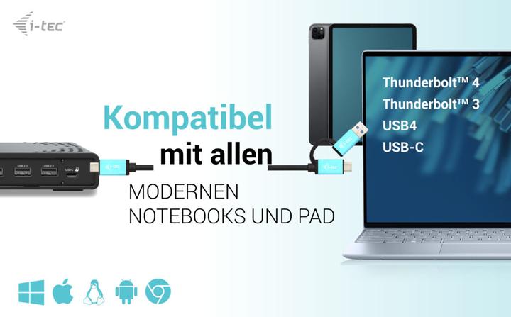 Produktbild i-tec USB-C Triple Display Docking (USB-C, 7 Ports)