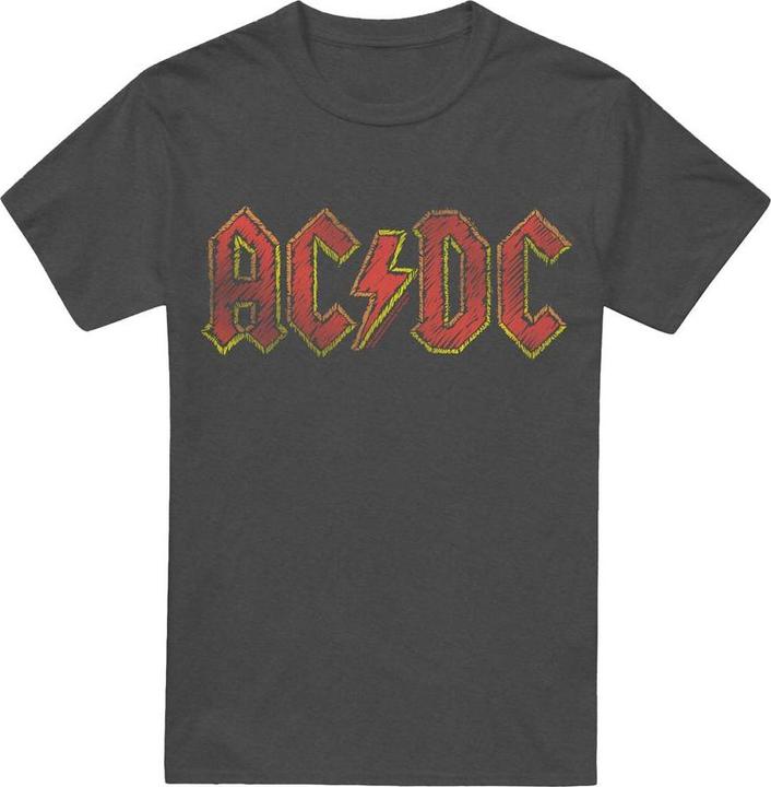 Immagine prodotto AC/DC Maglietta Logo Disegnato a Mano Adulto Unisex (3XL)