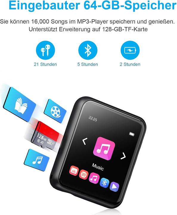 Produktbild Joliker Voller Touchscreen Bluetooth 5.0 MP3 (64 GB)