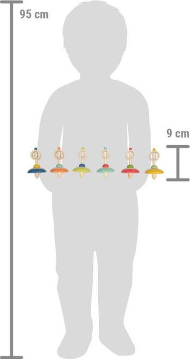 Immagine prodotto small foot Présentoir Toupie en bois avec ficelle