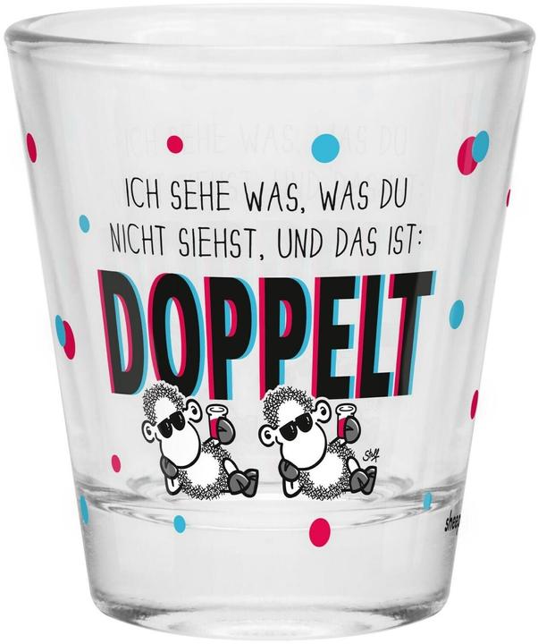Actual product image Sheepworld Schnapsglas Doppelt 60 ml, 1 Stück (0.60 dl, 1 x, Shot glass)