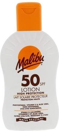 Actual product image Malibu Lotion SPF 50 (Suntan cream, SPF 50, 200 ml)