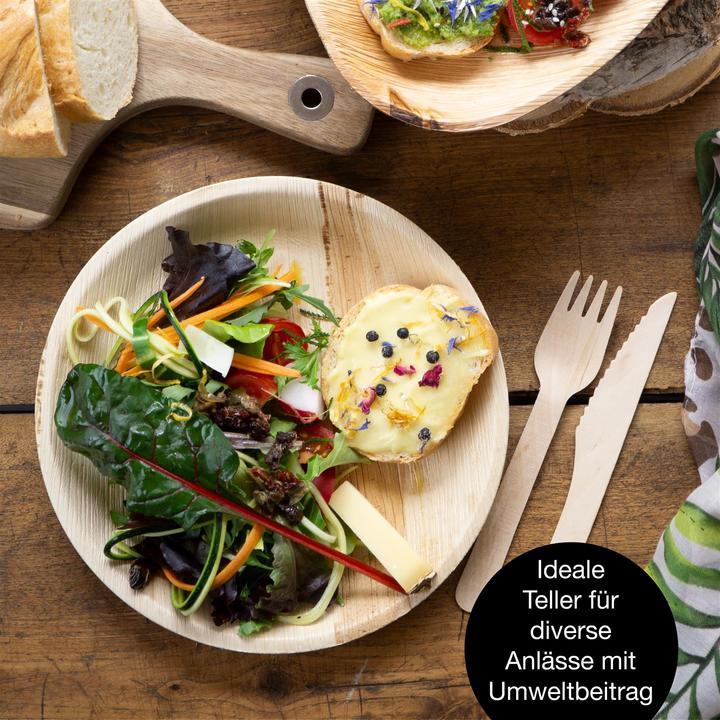 Actual product image Moritz & Moritz Palm leaf tableware 25 pieces (25 x)