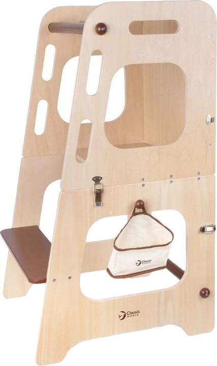 Productafbeelding Classic World Lernturm und Tisch aus Holz, 2-in-1, verstellbar, 90