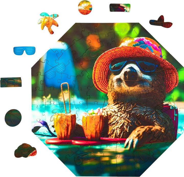Immagine prodotto Milliwood Puzzle bois L Bradipo rilassato (90 pezzi)