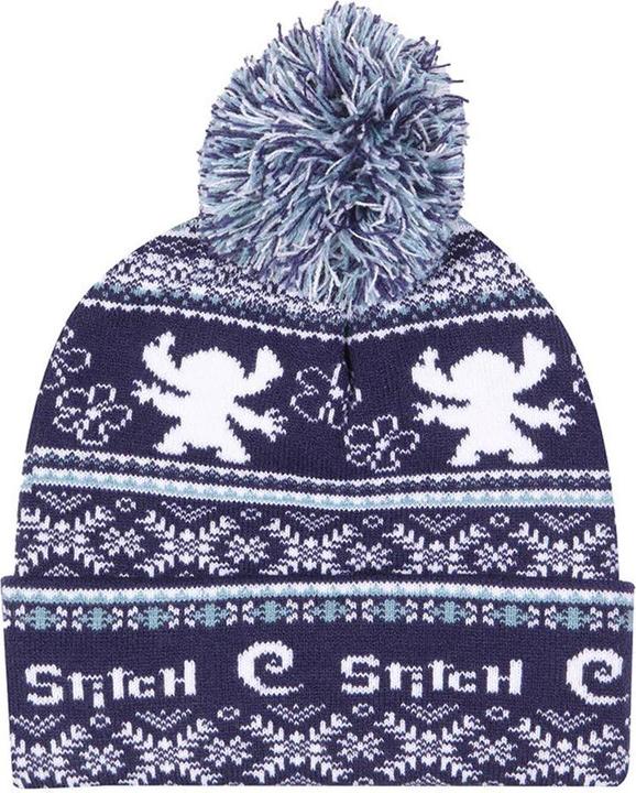 Actual product image Lilo & Stitch Fair Isle Pom Pom Beanie
