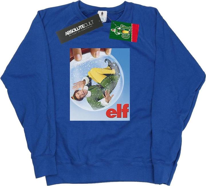 Actual product image Elf Womens/Ladies Snow Globe Poster Sweatshirt (L)