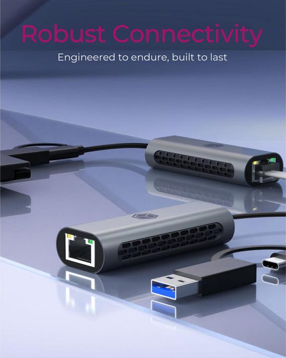 Actual product image Icy Box IB-LAN301-C3 (USB-C, USB, RJ45 2.5 Gigabit Ethernet (1x))