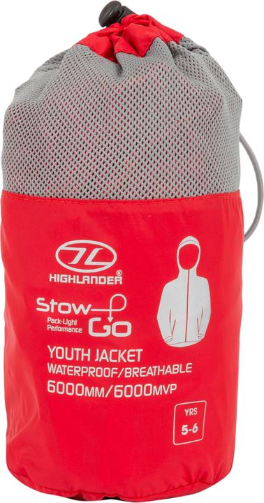Produktbild Highlander Stow & Go Kids Red Pky Jkt - 11/12 (11, 12)