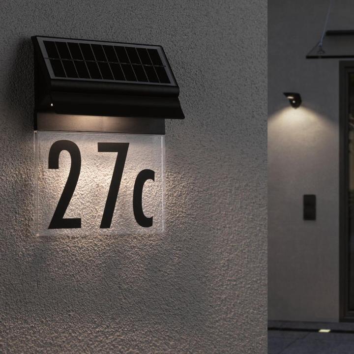 Produktbild Paulmann Solar Hausnummernleuchte (14 lm, IP44)