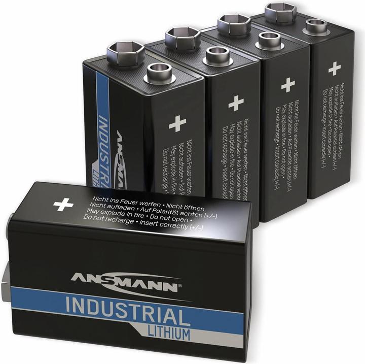 Image du produit Ansmann Pile bloc 9 V Lithium Lit (5 pcs, 9V Block, 1200 mAh)
