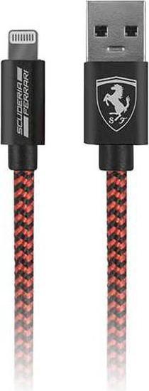 Image du produit Ferrari Câble MFI lightning red nylon cord (USB 3.0)