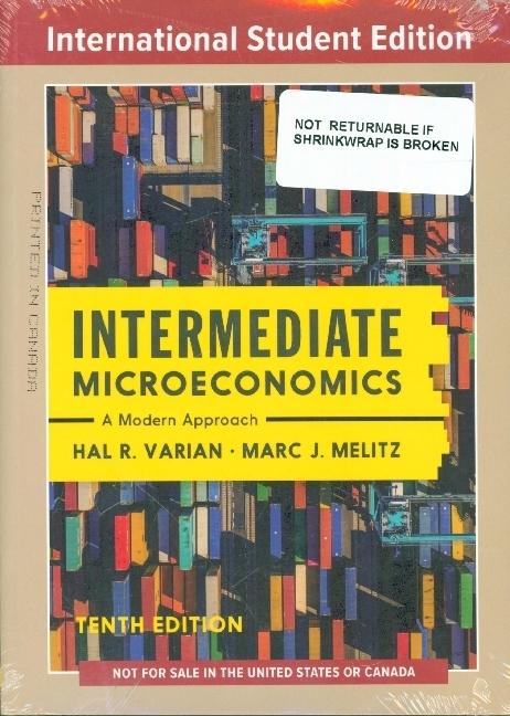 Produktbild Intermediate Microeconomics (Englisch, Marc Melitz, Hal R. Varian, 2023)