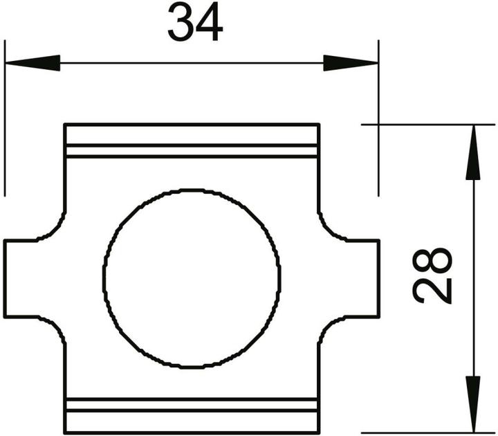 Actual product image OBO Bettermann Joint connector GSV 34 FTK LGR