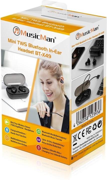 Produktbild Technaxx Musicman BT-X49 (ANC, 3 h, Kabellos)
