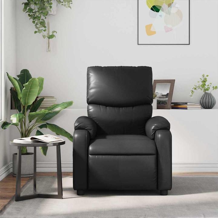 Actual product image VidaXL Massage chair black imitation leather,Colour: Black,Material