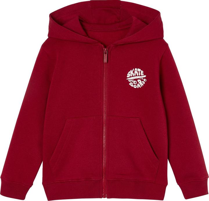 Vertbaudet Jungen Kapuzensweatjacke BASIC mit Recycling-Polyester